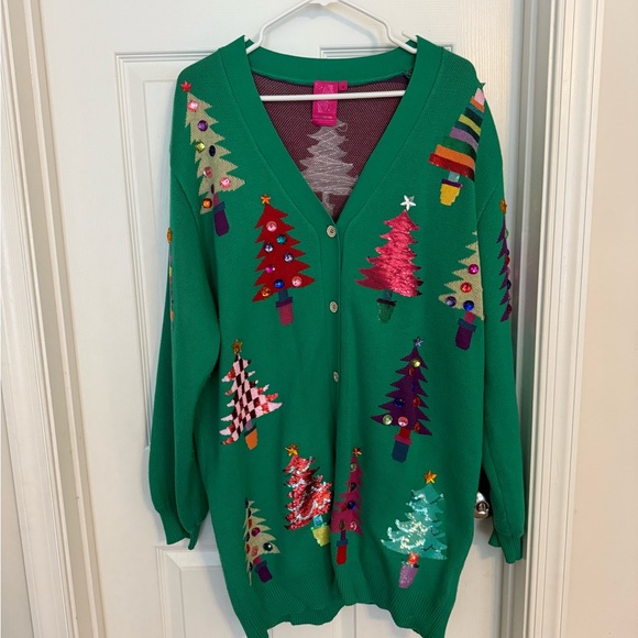 QUEEN OF SPARKLES Green Festive Dress - Picture 3 of 6